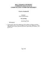 Összefoglalók, jegyzetek 'Analyzing Crisis', 1.                