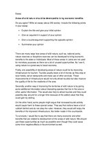 Esszék 'Areas of Wild Nature Should Be Developed to Bring Economic Benefits', 1.                