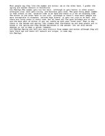 Esszék 'Spring and Fall VS. Summer and winter', 1.                