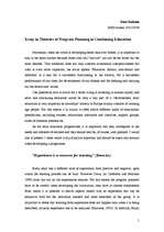 Kutatási anyagok 'Theories of Program Planning in Continuing Education', 1.                