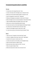 Minták 'Crossvord about Countries', 1.                