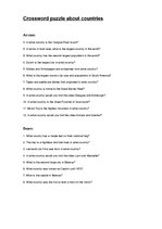Minták 'Crossvord about Countries', 2.                