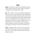 Összefoglalók, jegyzetek 'Egypt', 1.                