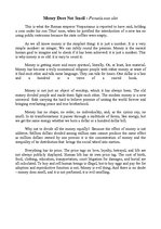 Esszék 'Money Does not Smell', 1.                