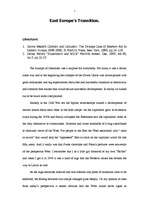 Esszék 'East Europe’s Transition', 1.                