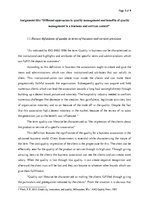 Kutatási anyagok 'Different Approaches to Quality Management and Benefits of Quality Management in', 1.                