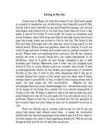 Esszék 'Living in the City', 1.                