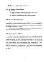 Kutatási anyagok 'The Specialization of Hotels and the Role of Ecohotels', 2.                