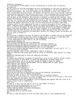 Esszék 'How the rate of reaction changes in a reaction between Hydrochloric Acid and Sod', 1.                