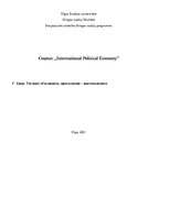 Összefoglalók, jegyzetek 'The Basic of Economics, Open Economy - Macroeconomics', 1.                