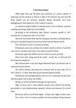 Kutatási anyagok 'Economic Development Prospect of Russia Under the New Presidency', 4.                