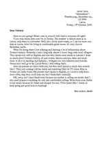 Esszék 'Informal Letter', 1.                