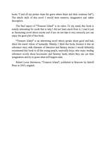 Esszék 'Robert Louis Stevenson "Treasure Island"', 2.                