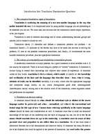 Összefoglalók, jegyzetek 'Introduction Into Translation Examination Questions ', 1.                