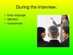 Prezentációk 'Job Interview ', 4.                