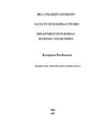 Esszék 'European Parliament', 1.                