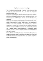 Esszék 'Why I'm a Fan of Modern Technologies?', 1.                