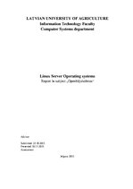 Kutatási anyagok 'Linux Server Operating Systems', 1.                