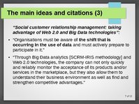 Prezentációk 'Improvement of Enterprise CRM System', 7.                