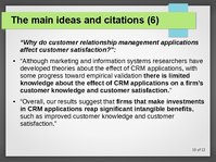 Prezentációk 'Improvement of Enterprise CRM System', 10.                