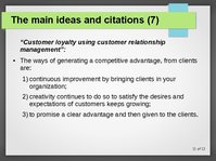 Prezentációk 'Improvement of Enterprise CRM System', 11.                