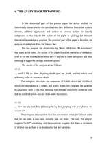 Kutatási anyagok 'The Use of Metaphors in "M.Anastasius" by Dinah M.Mulock', 20.                
