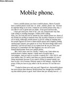 Esszék 'Mobile Phone', 1.                