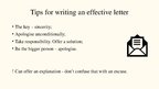 Prezentációk 'Business Apology Letters', 9.                