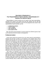 Összefoglalók, jegyzetek 'Description and Explanation of Four Roles of Sports Coaches, Using Examples of T', 4.                