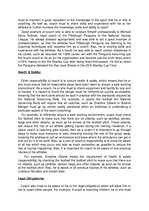 Összefoglalók, jegyzetek 'Description and Explanation of Four Roles of Sports Coaches, Using Examples of T', 5.                