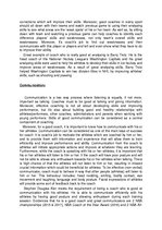 Összefoglalók, jegyzetek 'Description and Explanation of Four Roles of Sports Coaches, Using Examples of T', 8.                