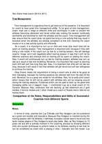 Összefoglalók, jegyzetek 'Description and Explanation of Four Roles of Sports Coaches, Using Examples of T', 9.                