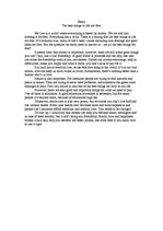 Esszék 'The Best Things in Life are for Free', 1.                