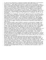 Esszék 'Equal Opportunity in the Workplace', 2.