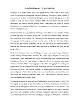 Esszék 'Juvenile Delinquency - a Growing Trend', 1.                