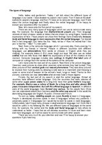 Esszék 'The Types of Language', 2.                