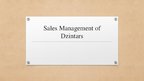 Prezentációk 'Sales Management of "Dzintars"', 1.                