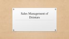 Prezentációk 'Sales Management of "Dzintars"', 1.                