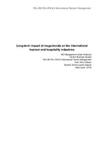 Kutatási anyagok 'Long-Term Impact of Mega-Trends on the International Tourism and Hospitality Ind', 1.                