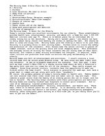 Esszék 'The Nursing Home', 1.                