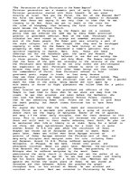 Esszék 'Early Christian Procecution in The Roman Empire ', 1.                