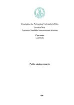 Kutatási anyagok 'Public Opinion Research', 1.                