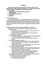 Összefoglalók, jegyzetek 'The article "Characterizing Tourist Sensitivity to Distance" Written by Juan Lui', 1.                