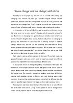 Esszék 'Times Change and We Change with Them', 1.                