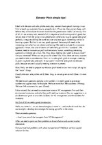 Minták 'Elevator Pitch Tips', 1.                