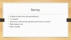 Prezentációk 'Survey as a Research Method', 11.                