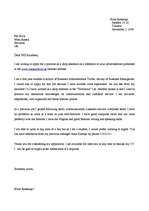 Esszék 'Covering letter', 1.                