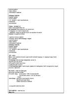 Összefoglalók, jegyzetek 'Gyógymasszázs Anatómia', 10.                