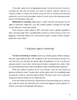 Kutatási anyagok 'The Economic, Social and Regulatory Aspects of Advertising', 9.                