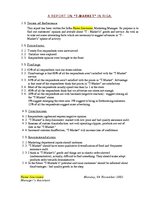 Összefoglalók, jegyzetek 'Business Report on the "T-Market"', 1.                